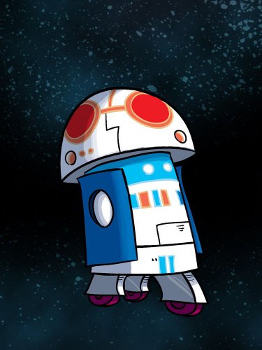 Plumbing Wars Rolling Beep Robot Game & Space Movie Parody - Vinyl Print Poster
