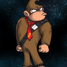 Plumbing Wars Hairy Bear Animal Game & Space Movie Parody - Vinyl Print Poster