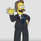 Funny Donut Cartoon & Political TV Show Parody Character 5 - Vinyl Print Poster