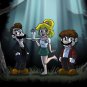 Plumbers Video Game Parody Vampire Blood Sucking TV Show - Vinyl Print Poster