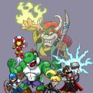 Video Game Parody "The Plungers" Comic Super Hero Movie - Vinyl Print Poster
