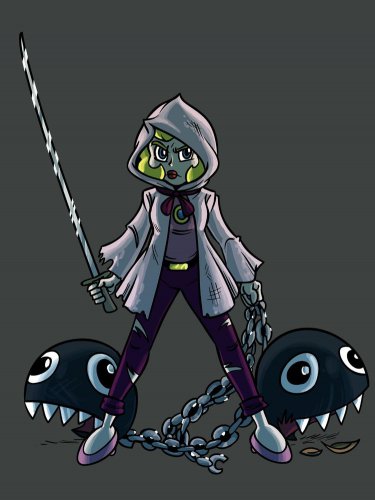 Video Game Parody "Walking Plumbers" Zombie Character 3 - Vinyl Print Poster