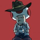 Video Game Parody "Walking Plumbers" Zombie Character 2 - Vinyl Print Poster
