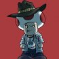 Video Game Parody "Walking Plumbers" Zombie Character 2 - Vinyl Print Poster