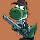 Video Game Parody "Walking Plumbers" Zombie Character 1 - Vinyl Print Poster