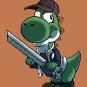 Video Game Parody "Walking Plumbers" Zombie Character 1 - Vinyl Print Poster