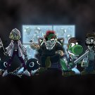 Video Game Parody "Walking Plumbers" Cast Zombie Dead Show - Vinyl Print Poster