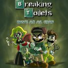 Plumbers Video Game Parody "Breaking Toilets" TV Show Logo - Vinyl Print Poster