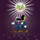 Plumbers Video Game Parody of Punk Singers & Mushroom Disco - Vinyl Print Poster