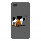 "Milking Out" Funny Cow Milking Humor - FITS iPhone 4 4s Plastic Snap On Case