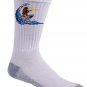Shark Surfin Bear Funny Surfing Wave Animals Humor - Crew Socks Pair
