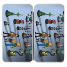 My Robot Family Funny British TV Show Parody - Womens Taiga Hinge Wallet Clutch