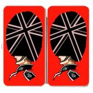 London Man Queen's Guard Red & Black Uniform - Womens Taiga Hinge Wallet Clutch