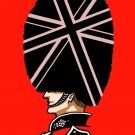 London Man Queen's Guard Red & Black Uniform - Rectangle Refrigerator Magnet