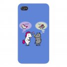 UniRhino Funny Horse & Rhino Unicorn Fun - FITS iPhone 5 5s Plastic Snap On Case