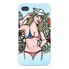 Hey Sailor Sexy USA Patriot Bikini Girl - FITS iPhone 5 5s Plastic Snap On Case