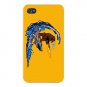 Shark Surfin Bear Funny Surfing Animals - FITS iPhone 4 4s Plastic Snap On Case