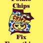 Potato Chips Fix Everything Food Humor Cartoon - Vinyl Print Poster