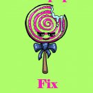 Lollipops Fix Everything Food Humor Cartoon - Vinyl Print Poster