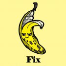 Bananas Fix Everything Food Humor Cartoon - Vinyl Print Poster