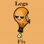 Chicken Legs Fix Everything Food Humor Cartoon - Vinyl Print Poster