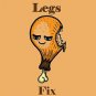 Chicken Legs Fix Everything Food Humor Cartoon - Vinyl Print Poster
