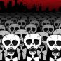 Dead Suits Skeleton March Mass of Skulls on the Move - Vinyl Print Poster