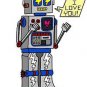 80's Love Robot Funny Cute Vintage Robot w/ Feelings - Vinyl Print Poster