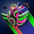 Bird Fairy Colorful Flying Cartoon Artwork Design - Vinyl Print Poster