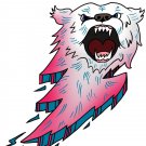 Bear Bolt Lightning Animal Cartoon Logo - Vinyl Print Poster
