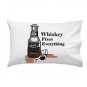 Whiskey Fixes Everything Drinking Humor Cartoon - Single Pillow Case