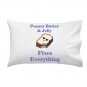 Peanut Butter & Jelly Fixes Everything Food Humor Cartoon - Single Pillow Case