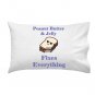 Peanut Butter & Jelly Fixes Everything Food Humor Cartoon - Single Pillow Case