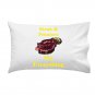 Steak & Potatoes Fix Everything Food Humor Cartoon - Single Pillow Case