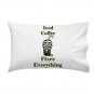 Iced Coffee Fixes Everything Food Humor Cartoon - Single Pillow Case