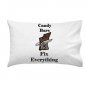Candy Bars Fix Everything Food Humor Cartoon - Single Pillow Case