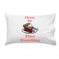 Cherry Pie Fixes Everything Food Humor Cartoon - Single Pillow Case
