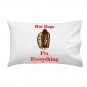 Hot Dogs Fix Everything Food Humor Cartoon - Single Pillow Case