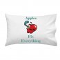Apples Fix Everything Food Humor Cartoon - Single Pillow Case