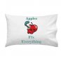 Apples Fix Everything Food Humor Cartoon - Single Pillow Case
