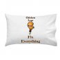 Chicken Legs Fix Everything Food Humor Cartoon - Single Pillow Case