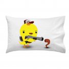 Early Bird Worm Hunter Funny Saying Parody Cute Animals - Single Pillow Case