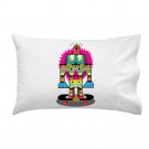Punk Skate Totem Skateboarding Colorful Totem Poll Cartoon - Single Pillow Case