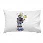 80's Love Robot Funny Cute Vintage Robot w/ Feelings - Single Pillow Case