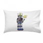 80's Love Robot Funny Cute Vintage Robot w/ Feelings - Single Pillow Case