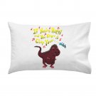 If You're Happy.. Can't Clap Funny T-Rex Dinosaur Humor - Single Pillow Case