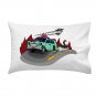 Dino Car Funny Dinosaur Lizard Car Cartoon Driving - Single Pillow Case