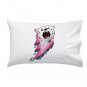 Bear Bolt Lightning Animal Cartoon Logo - Single Pillow Case