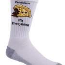 Potstickers Fix Everything Food Humor Cartoon - Crew Socks Pair