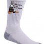 Whiskey Fixes Everything Drinking Humor Cartoon - Crew Socks Pair